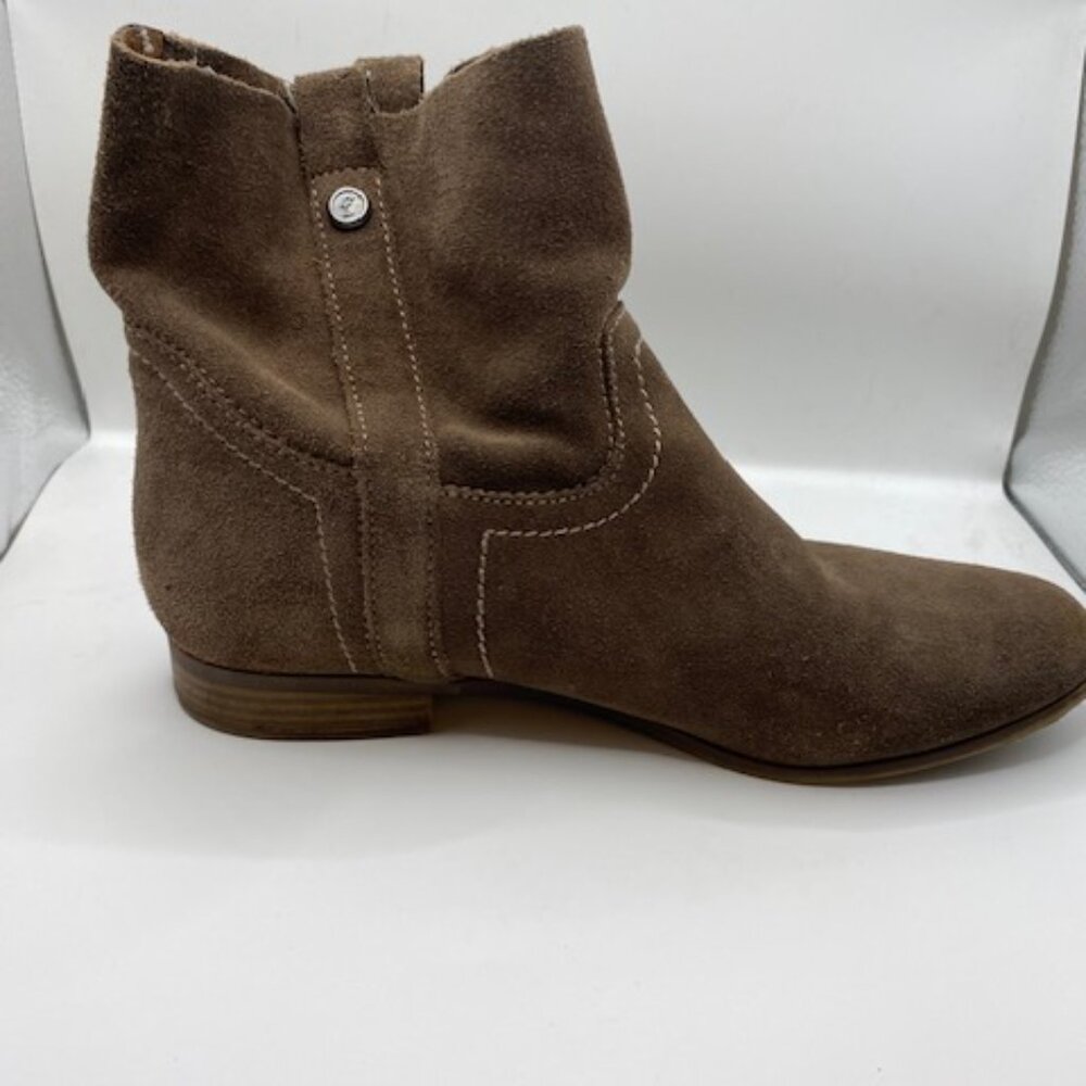 Frye & co Sarah shortie Ankle suede Brown boots - Picture 4 of 6